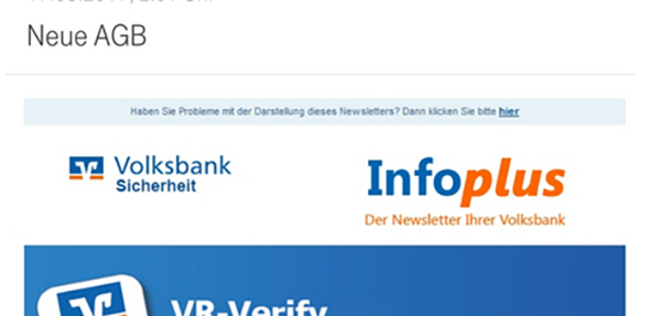 Phishing Mail Sicheres Online Banking Vr Bank Ostalb Eg